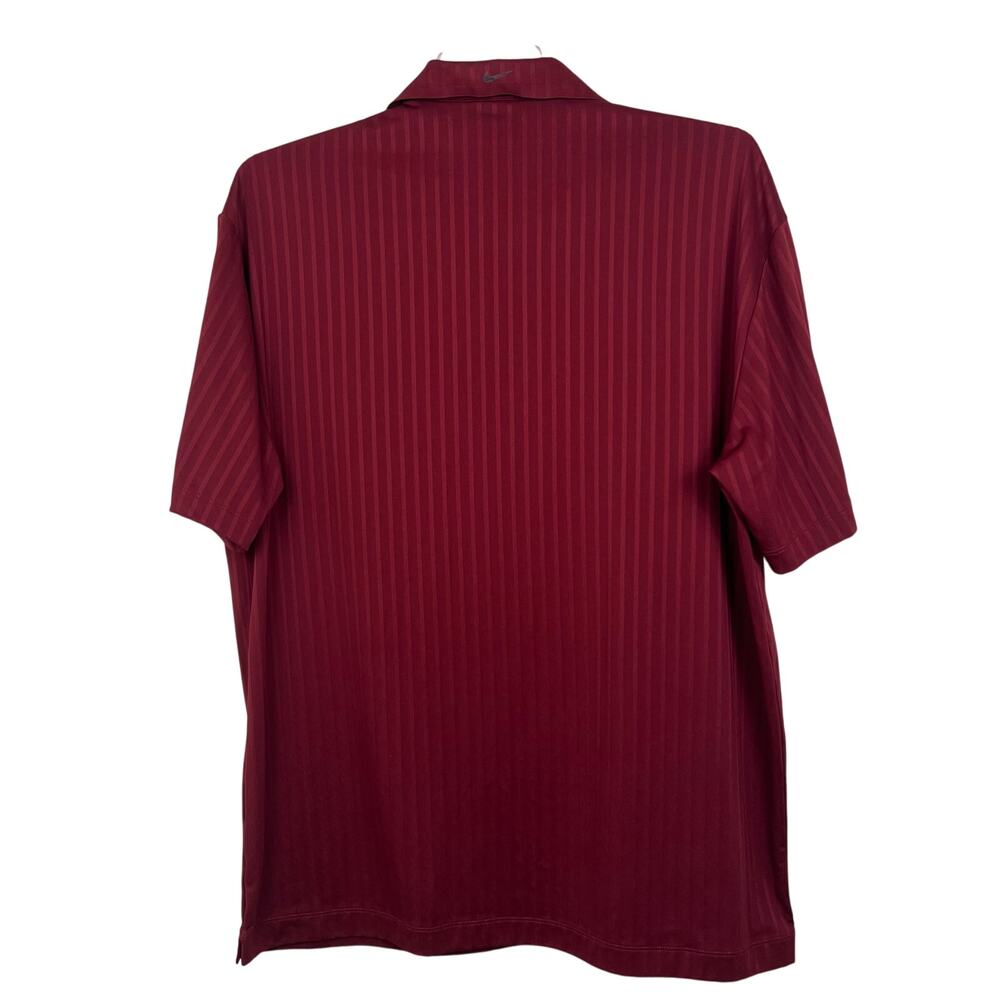 Nike Golf dri-fit Polo shirt men’s XL maroon red Very Nice shirt, metal buttons - Picture 2 of 6